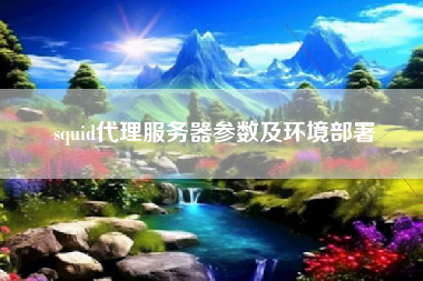 squid代理服务器参数及环境部署 squid代理服务器参数及环境部署