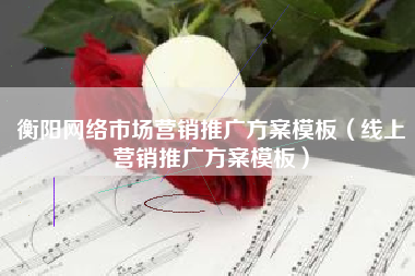 衡阳网络市场营销推广方案模板（线上营销推广方案模板）