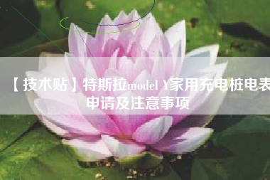 【技术贴】特斯拉model Y家用充电桩电表申请及注意事项