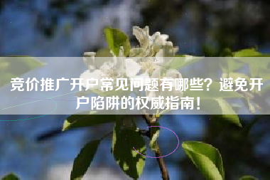 竞价推广开户常见问题有哪些?避免开户陷阱的权威指南! 竞价推广开户常见问题有哪些?避免开户陷阱的权威指南!