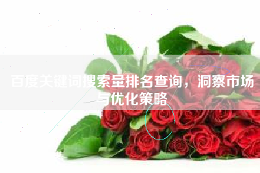 百度关键词搜索量排名查询，洞察市场与优化策略