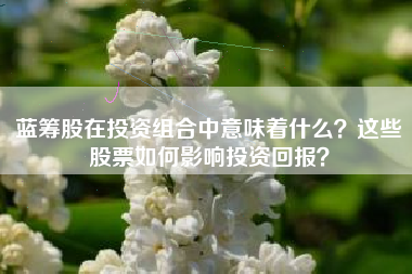 蓝筹股在投资组合中意味着什么？这些股票如何影响投资回报？