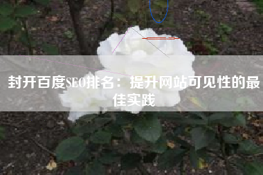 封开百度SEO排名：提升网站可见性的最佳实践