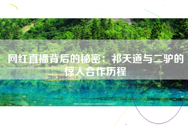 网红直播背后的秘密：祁天道与二驴的惊人合作历程
