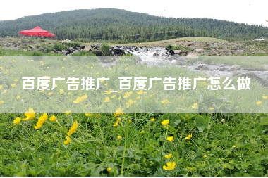 百度广告推广_百度广告推广怎么做