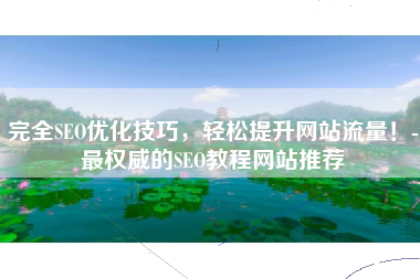 完全SEO优化技巧，轻松提升网站流量！-最权威的SEO教程网站推荐