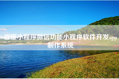 百度小程序微信功能小程序软件开发app制作系统
