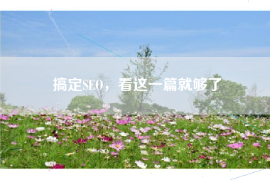 搞定SEO，看这一篇就够了