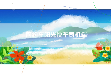 网约车阳光快车司机端