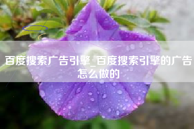 百度搜索广告引擎_百度搜索引擎的广告怎么做的