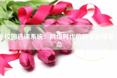 校园选课系统：网络时代的教学管理革命