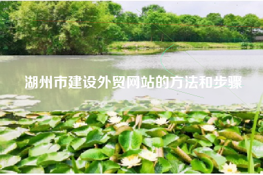 湖州市建设外贸网站的方法和步骤
