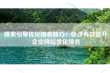 搜索引擎优化排名技巧：快速有效提升企业网站优化排名