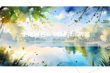 全球排名41-49位的B2B网站