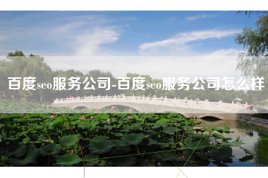 百度seo服务公司-百度seo服务公司怎么样