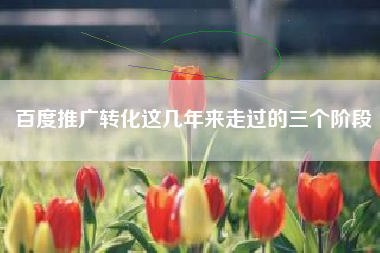 百度推广转化这几年来走过的三个阶段