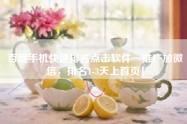 百度手机快速排名点击软件—推广加微信，排名1-3天上首页！