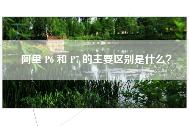 阿里 P6 和 P7 的主要区别是什么？