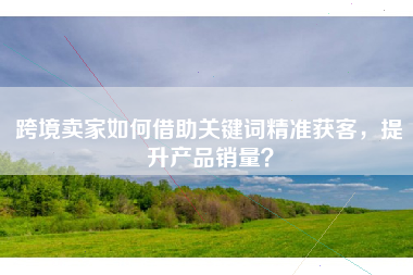 跨境卖家如何借助关键词精准获客，提升产品销量？