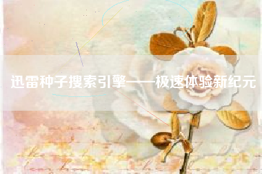 迅雷种子搜索引擎——极速体验新纪元