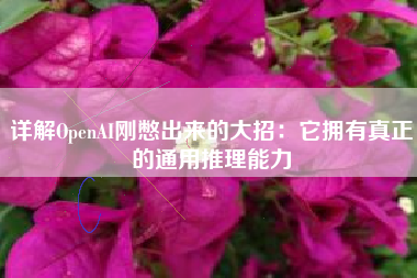 详解OpenAI刚憋出来的大招：它拥有真正的通用推理能力