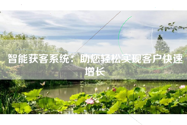 智能获客系统：助您轻松实现客户快速增长