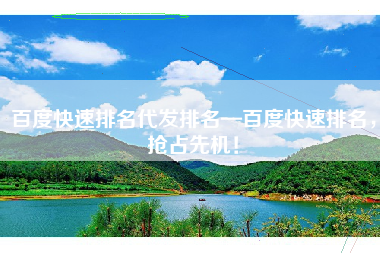 百度快速排名代发排名—百度快速排名，抢占先机！