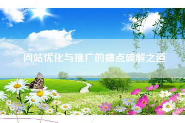 网站优化与推广的痛点破解之道