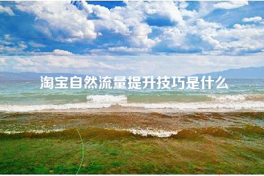 淘宝自然流量提升技巧是什么