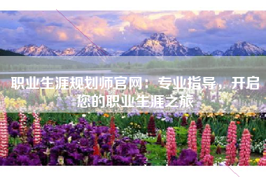 职业生涯规划师官网：专业指导，开启您的职业生涯之旅