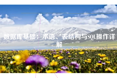 数据库基础：术语、表结构与SQL操作详解