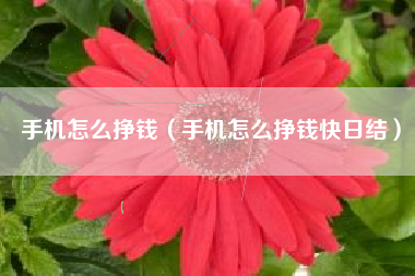 手机怎么挣钱（手机怎么挣钱快日结）
