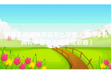 苹果手机闹钟声音怎么设置（苹果手机闹钟声音怎么设置成歌曲）