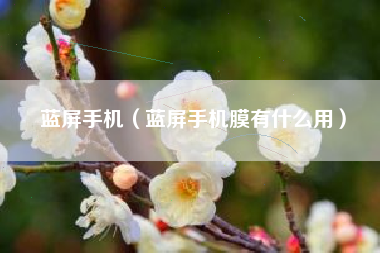 蓝屏手机（蓝屏手机膜有什么用）