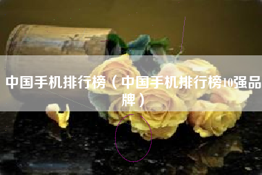 中国手机排行榜（中国手机排行榜10强品牌）