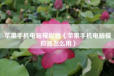 苹果手机电脑模拟器（苹果手机电脑模拟器怎么用）