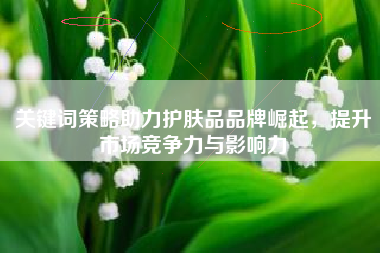 关键词策略助力护肤品品牌崛起，提升市场竞争力与影响力