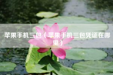 苹果手机三包（苹果手机三包凭证在哪里）