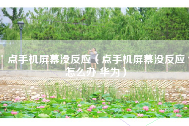 点手机屏幕没反应（点手机屏幕没反应怎么办 华为）