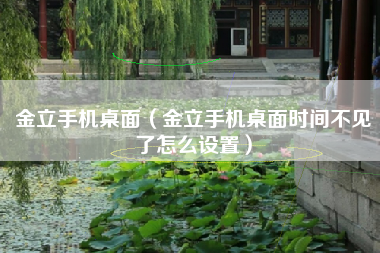 金立手机桌面（金立手机桌面时间不见了怎么设置）