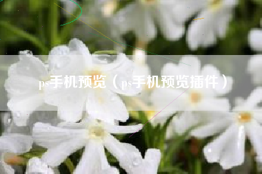 ps手机预览（ps手机预览插件）