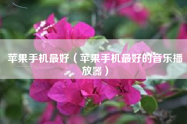 苹果手机最好（苹果手机最好的音乐播放器）