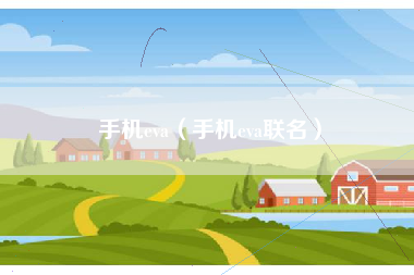 手机eva（手机eva联名）