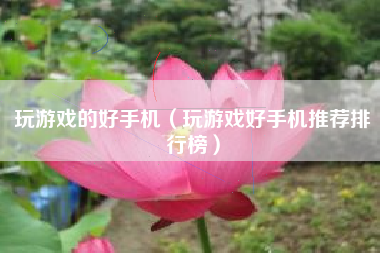 玩游戏的好手机（玩游戏好手机推荐排行榜）