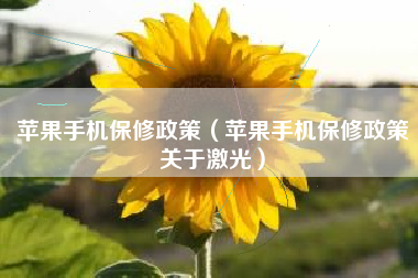 苹果手机保修政策（苹果手机保修政策关于激光）