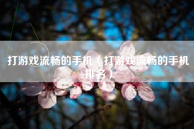打游戏流畅的手机（打游戏流畅的手机排名）