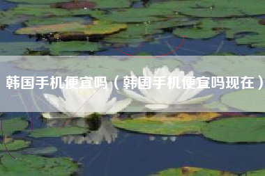 韩国手机便宜吗（韩国手机便宜吗现在）