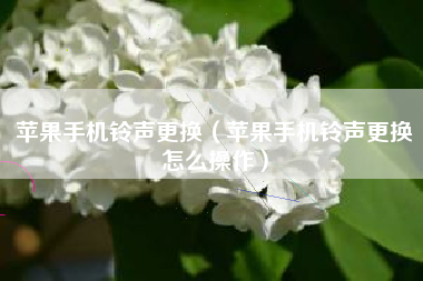 苹果手机铃声更换（苹果手机铃声更换怎么操作）