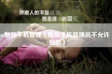 魅族手机管理（魅族手机管理员不允许安装）