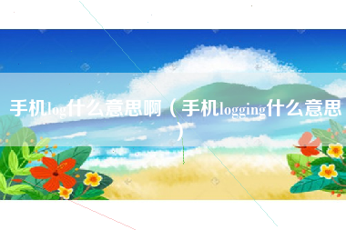 手机log什么意思啊（手机logging什么意思）